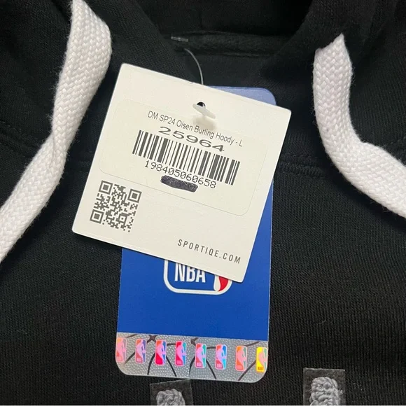 NWT Dallas Mavericks Black Hoodie size Large